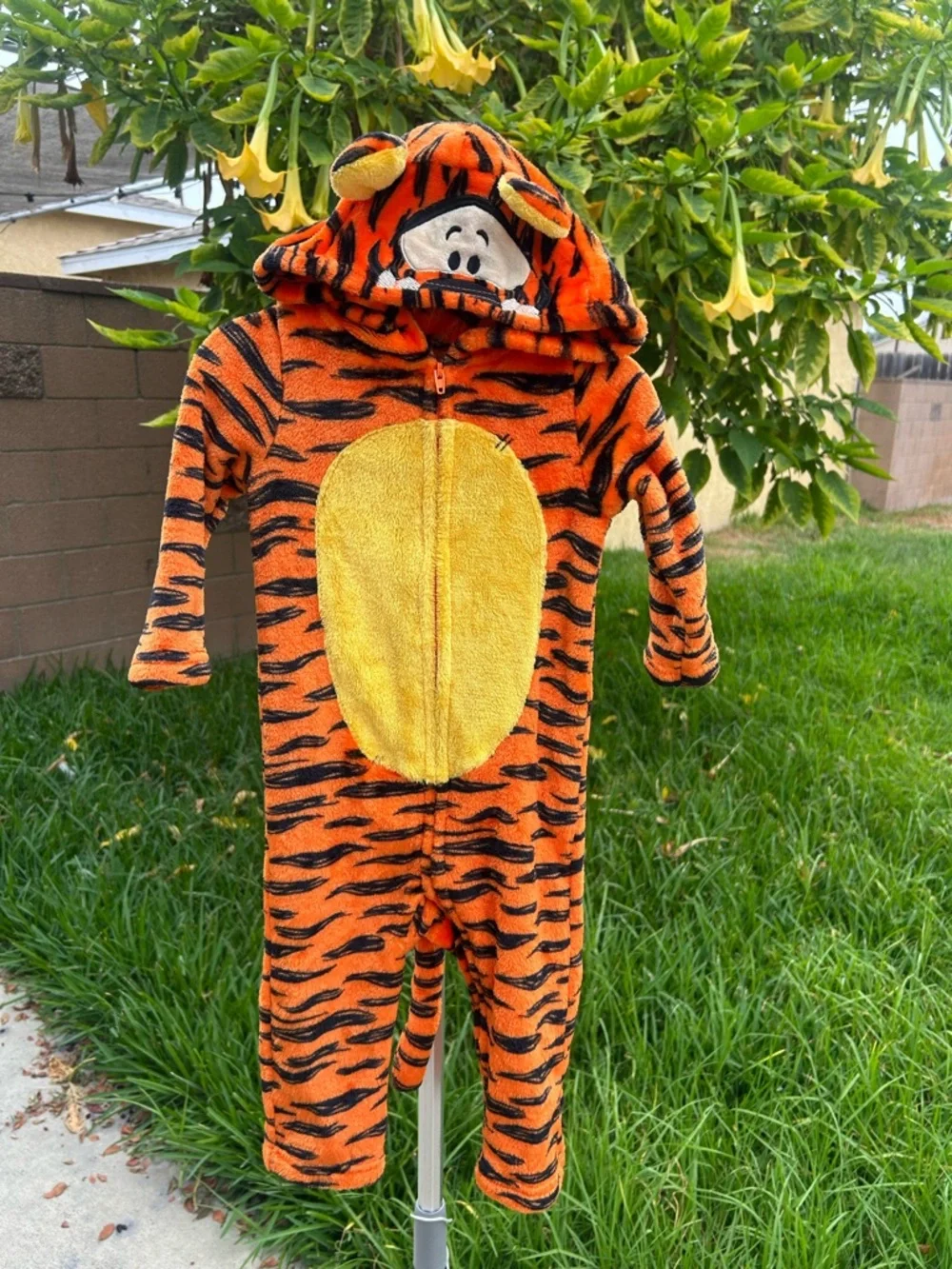 Disney Orange and Yellow Tiger Hooded One-Piece